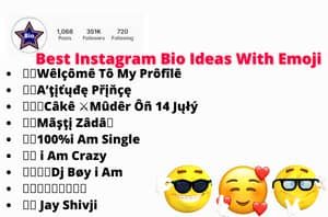 Best Instagram Bio Ideas With Emoji