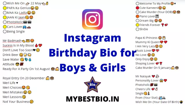 Birthday Bio For Instagram