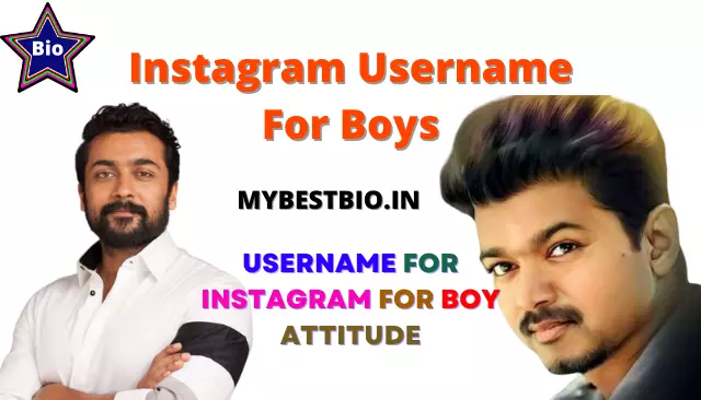 Instagram Username For Boys