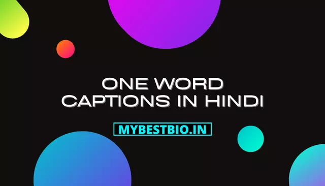 One Word Captions In Hindi