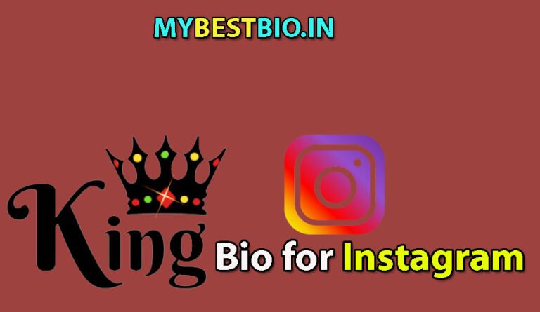 King Bio for Instagram, Best Instagram King Bio, Instagram Bio for King Boy, Insta King Bio Attitude, Queen ka King Bio for Instagram
